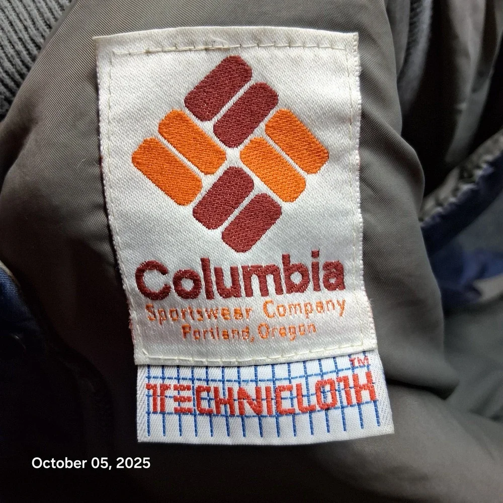 Vintage Columbia Technicloth Chore Jacket Size XXL‎ Blue Outdoor Winter Wear